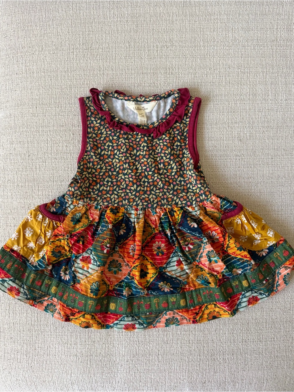 Matilda Jane Girls 2T Floral Patchwork Top – Fall Boho Boutique